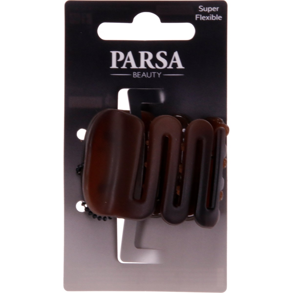 PARSA HAIR CLIP BROWN MAT