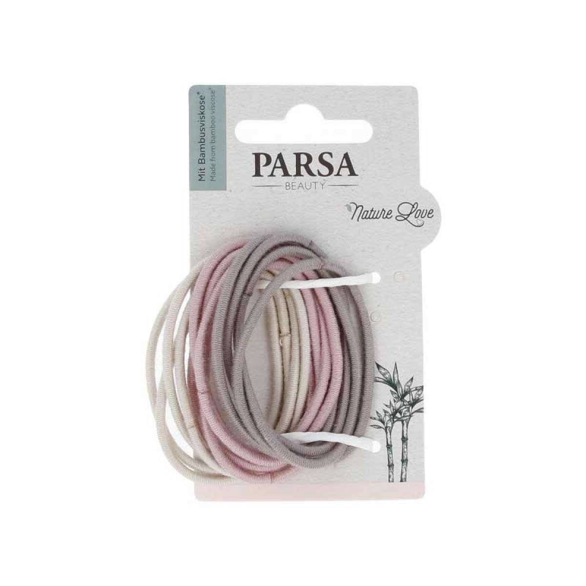 PARSA THIN COLORFUL HAIR RUBER FROM BAMBOO & VISCOSE 4,5CM 12PCS