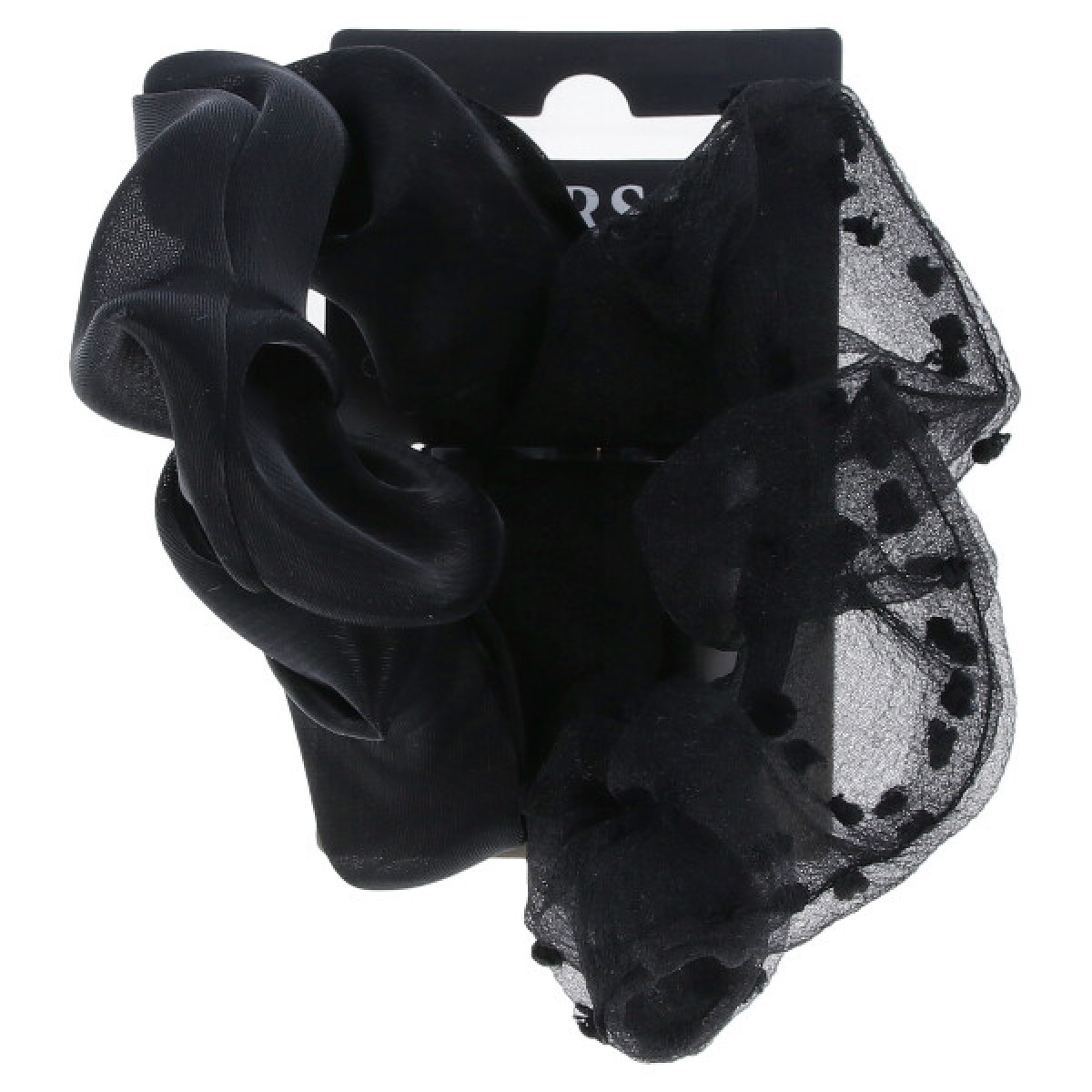 PARSA Scrunchie Black 8cm 2pcs