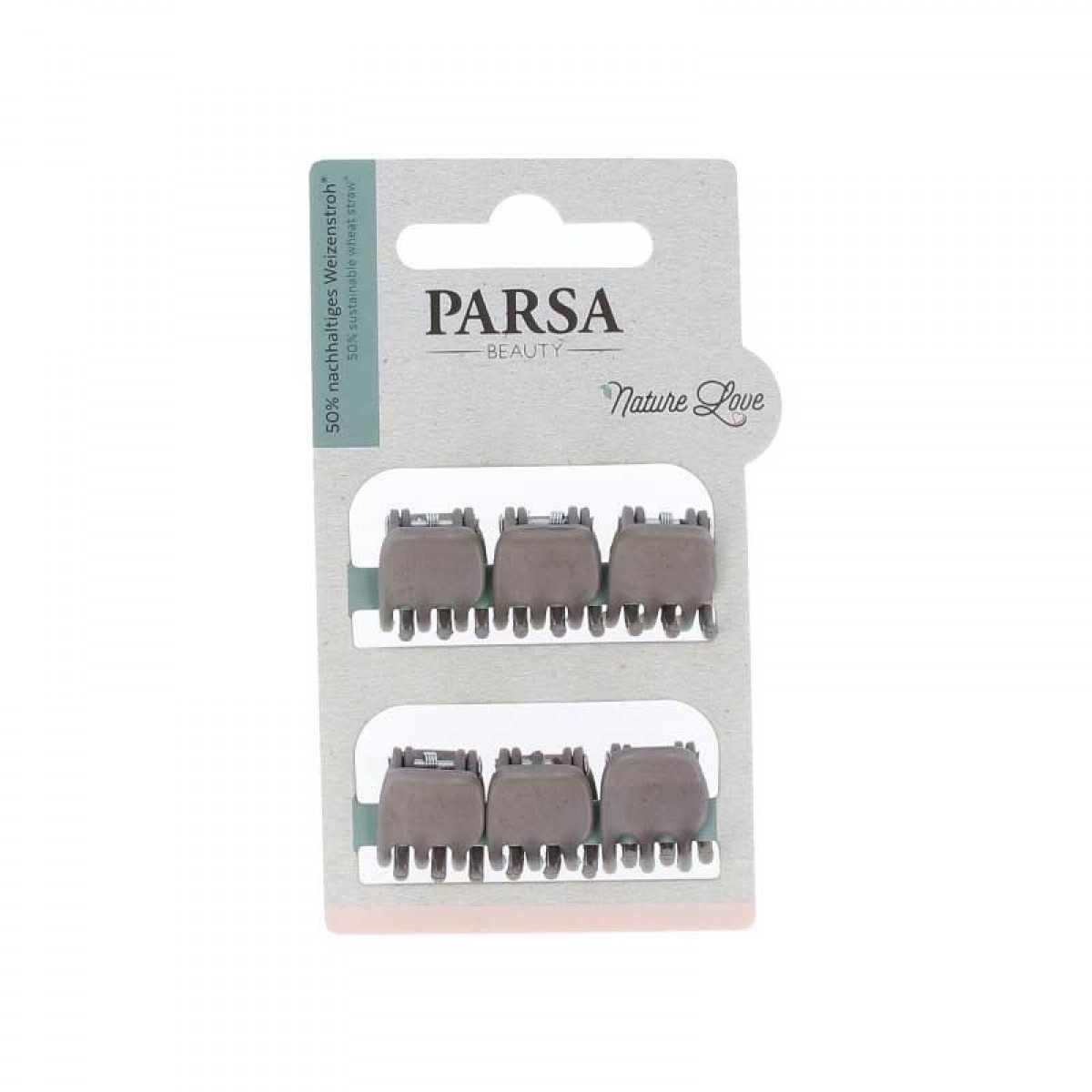 PARSA Hairclaw wheat straw taupe small 6Stk