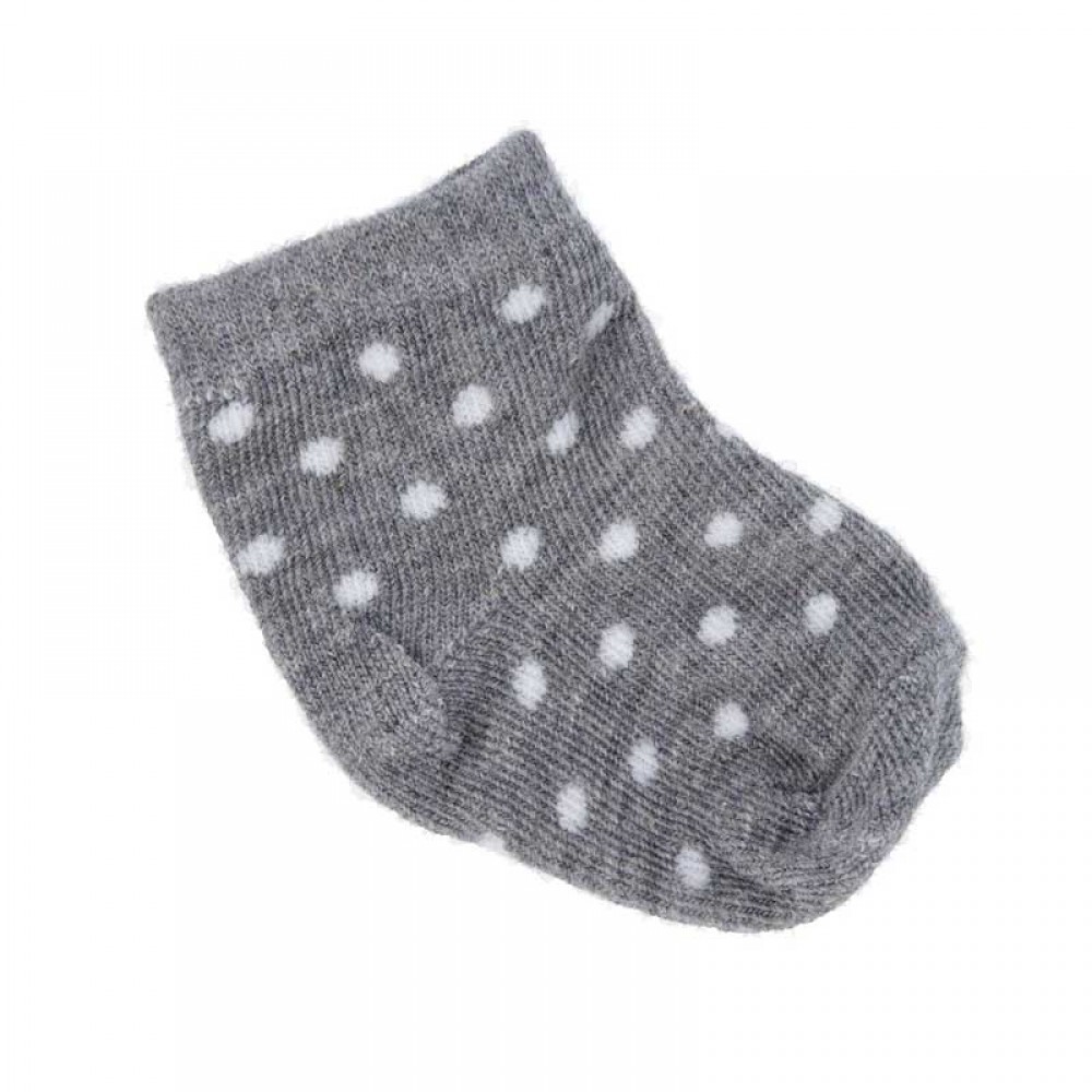 PARSA Baby socks gray with white dots