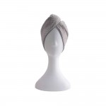 PARSA MICROFIBRE HAIR TURBAN IN PINK / GREY 