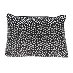 PARSA COSMETICS BAG BLACK WITH WHITE SHAPES