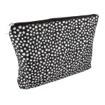 PARSA COSMETICS BAG BLACK WITH WHITE SHAPES