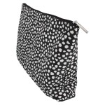 PARSA COSMETICS BAG BLACK WITH WHITE SHAPES