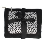 PARSA COSMETICS BAG BLACK & WHITE WITH BLACK SHAPES 2 PCS