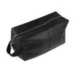 PARSA COSMETICS BAG LEATHER BLACK LARGE