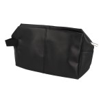 PARSA COSMETICS BAG LEATHER BLACK LARGE