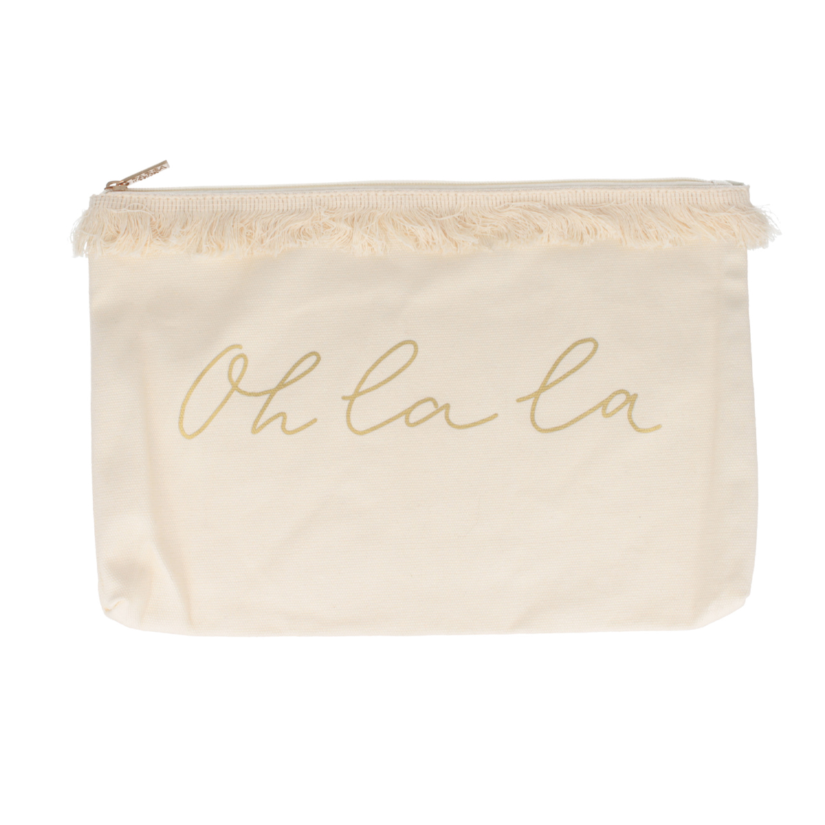 PARSA COSMETICS BAG BEIGE OH LA LA