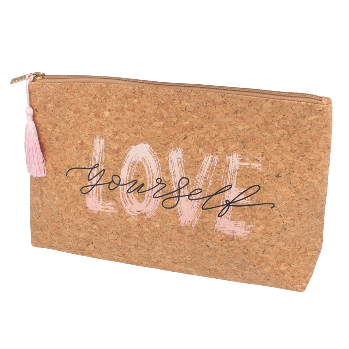 PARSA COSMETICS BAG FROM CORK - LOVE YOURSELF