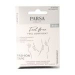 PARSA TRANSPARENT DOUBLE-SIDED FABRIC HOLDING TAPE - 27 PIECES/ 2 SHAPES