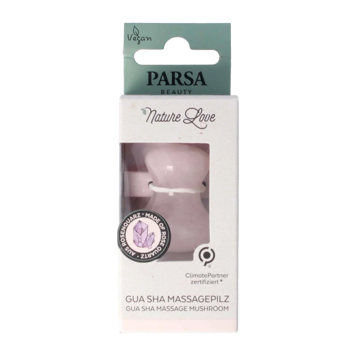 PARSA NATURE LOVE GUA SHA ΜΑΝΙΤΑΡΙ ROSEQUARTZ ΠΕΤΡΑ