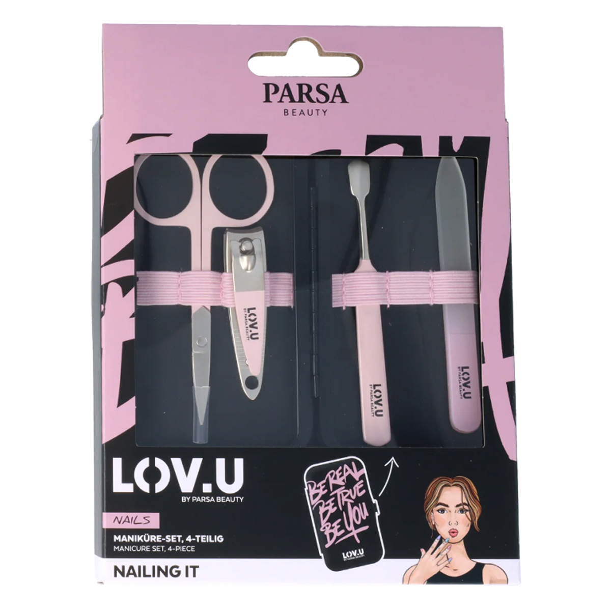 PARSA LOV.U MANICURE SET 4PCS