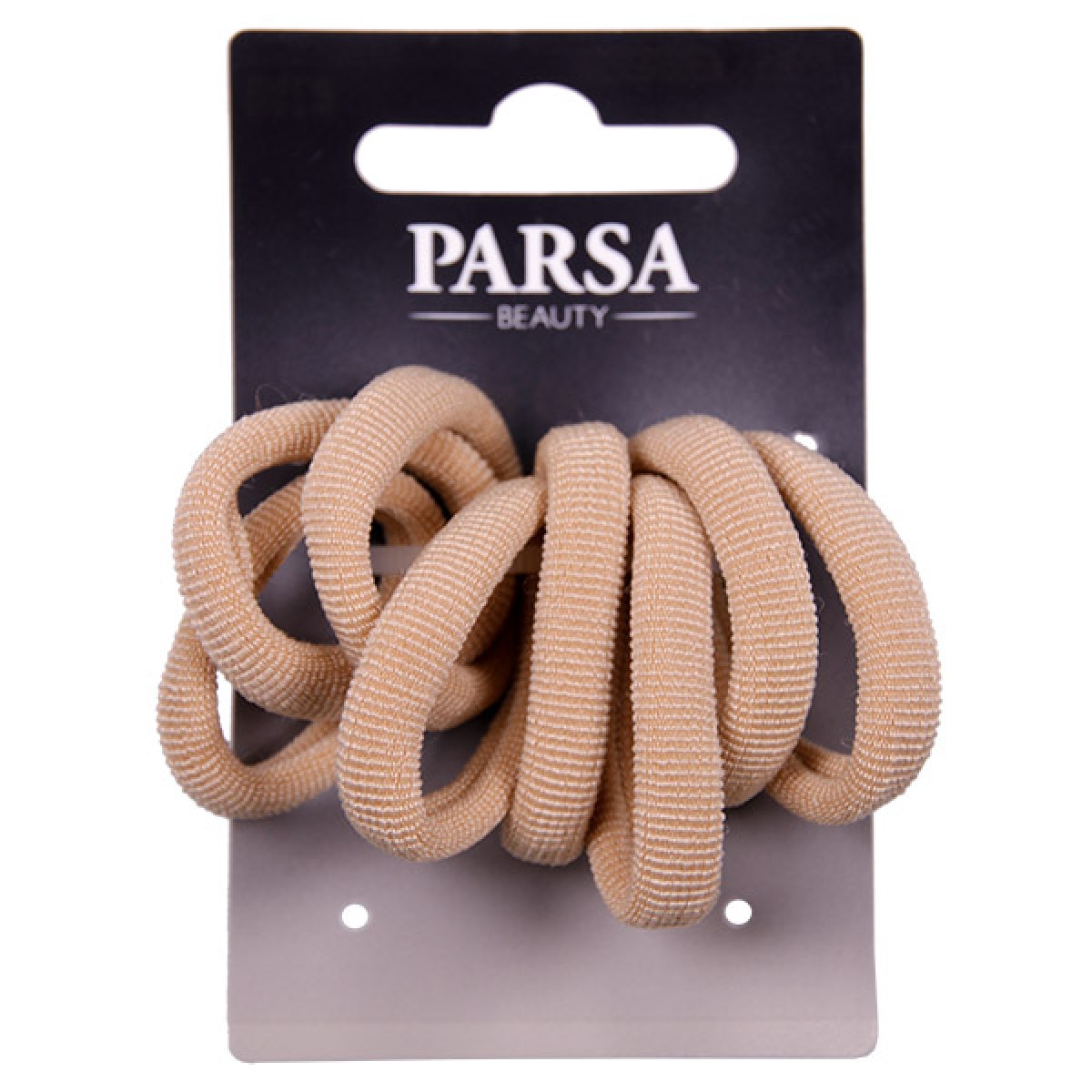 PARSA Hair rubbers Mini beige 8pcs