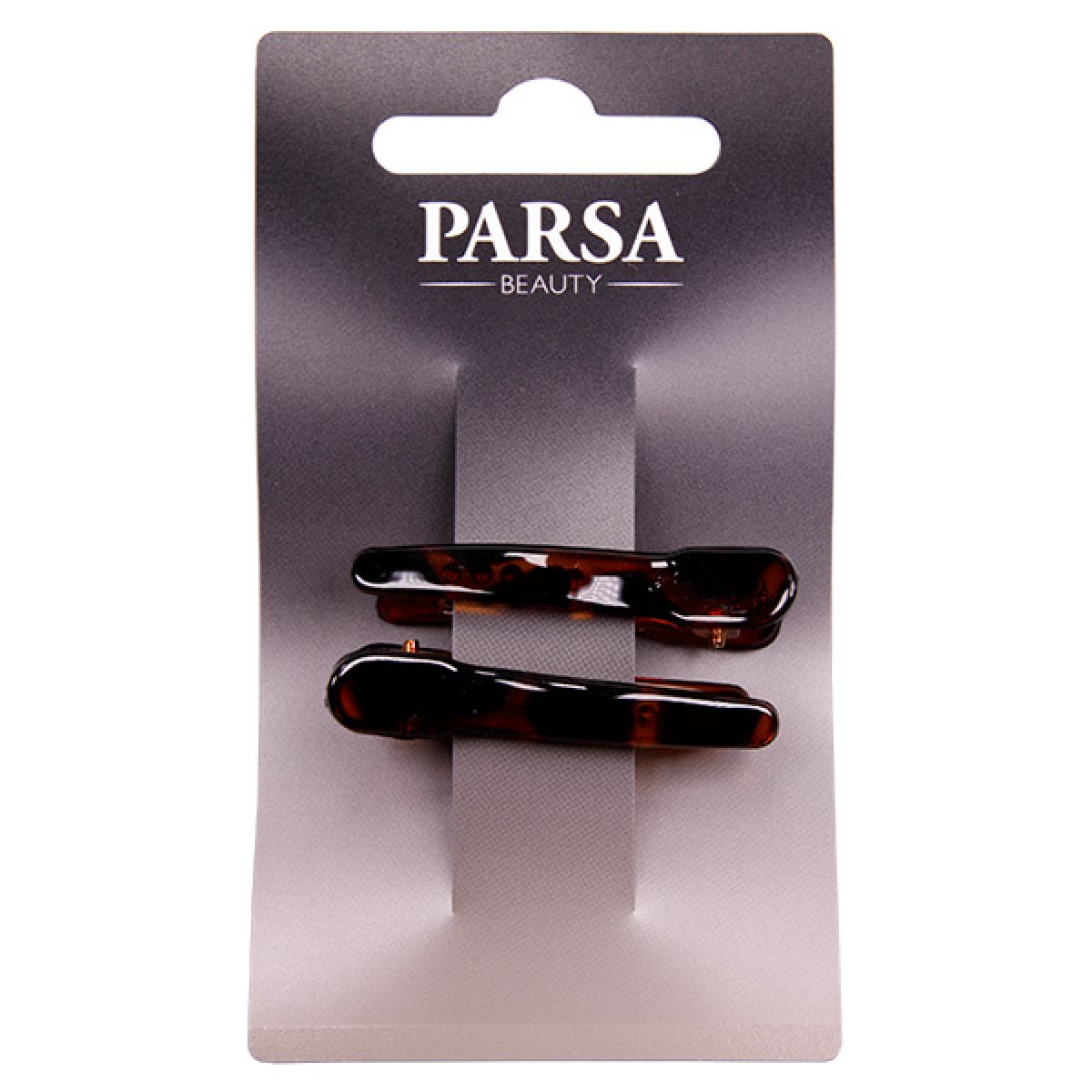 PARSA BARRETTES BROWN SMALL 2PCS