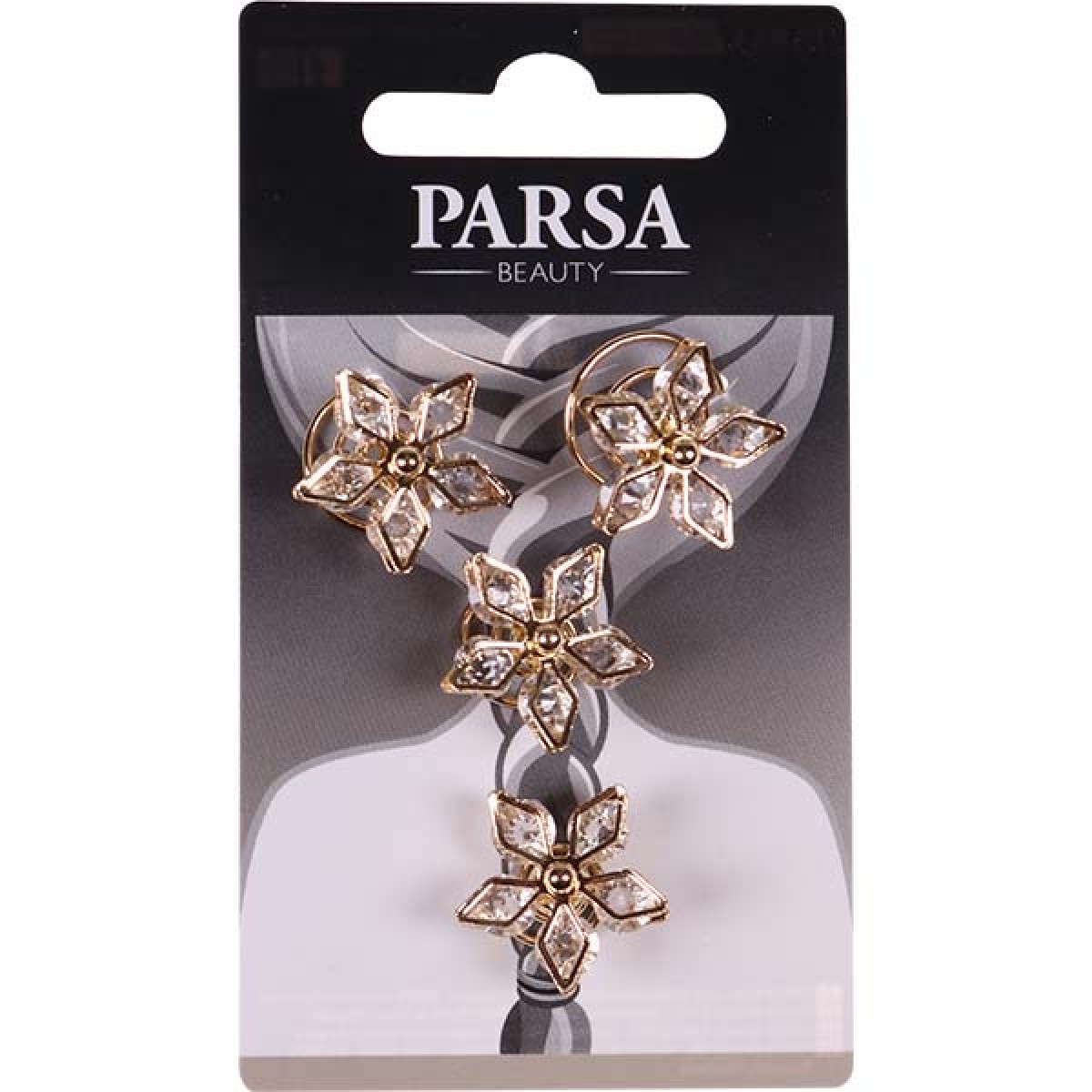 PARSA HAIR ACCESSORIES FLOWER WITH STRASS