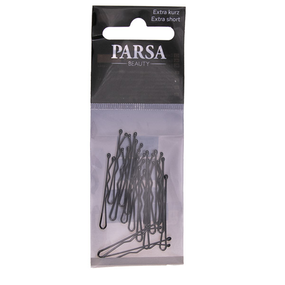 PARSA BOBBY PINS BLACK SMALL 18PCS 3,5cm