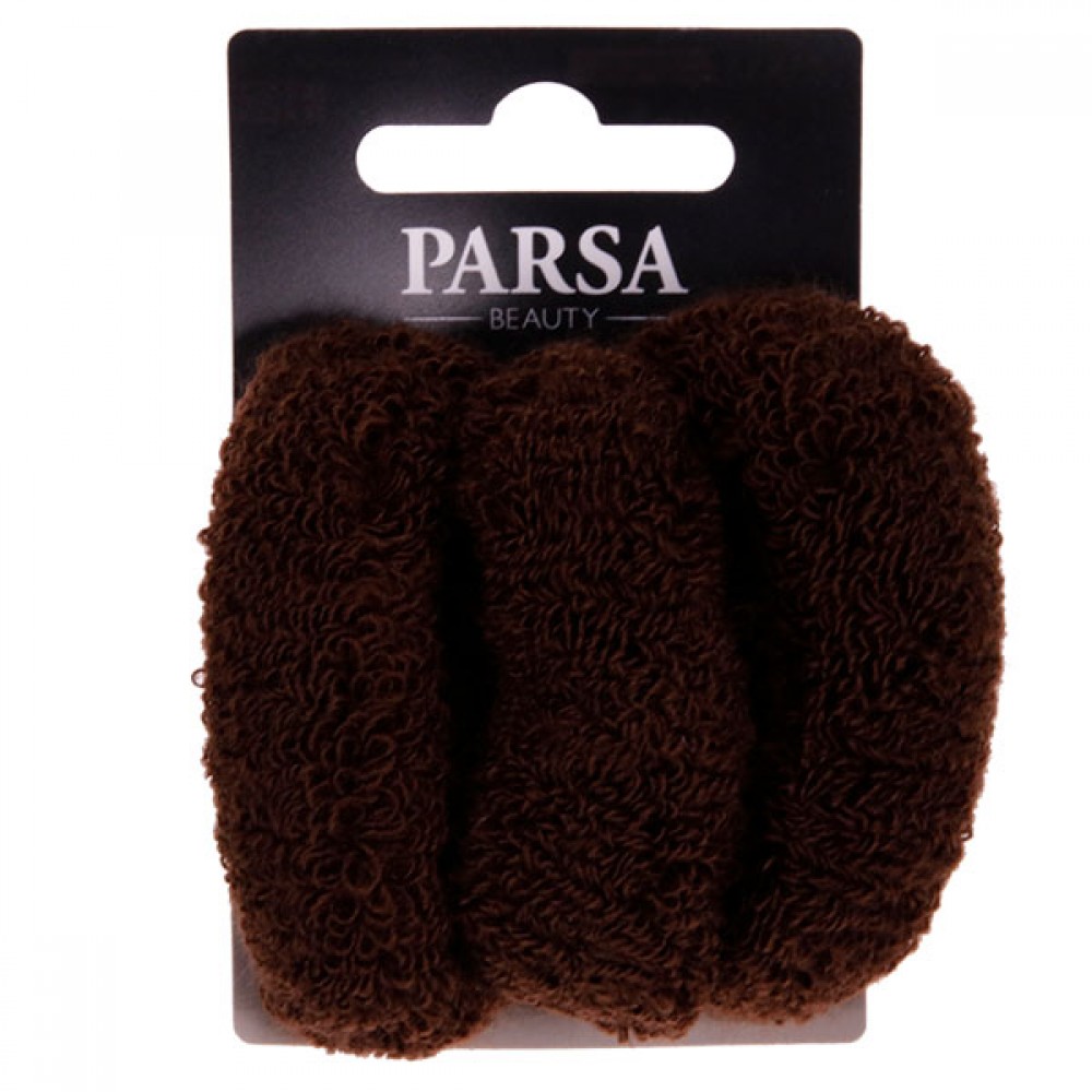 PARSA Hair rubbers Large Brown 3pcs