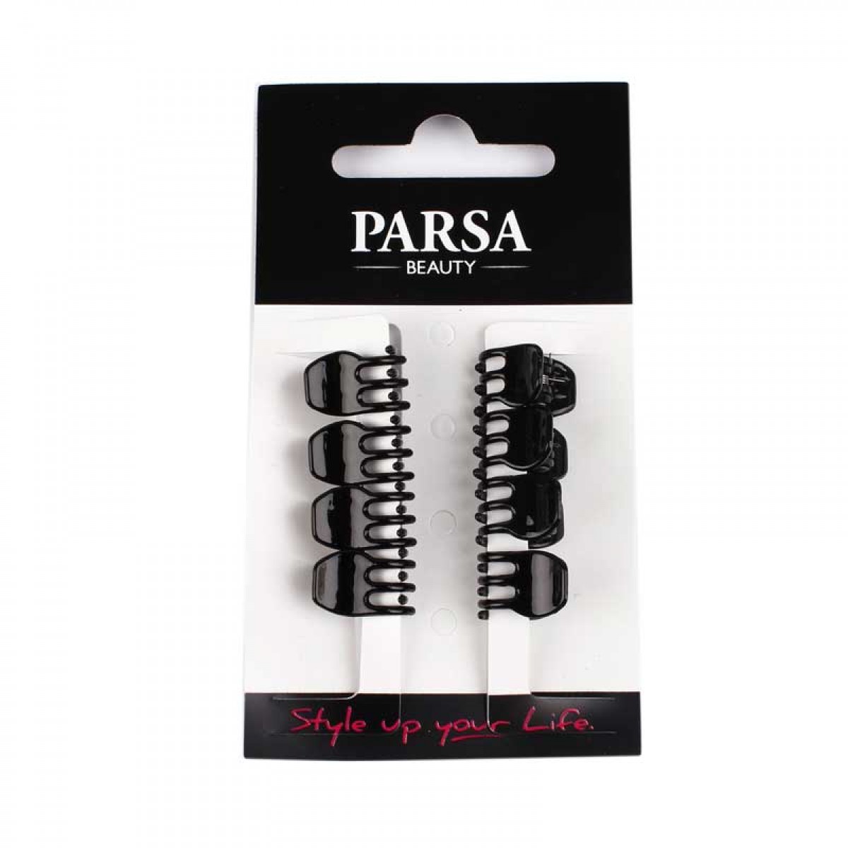 PARSA ΜΙΝΙ BLACK HAIR CLIP 8ΤΜΧ