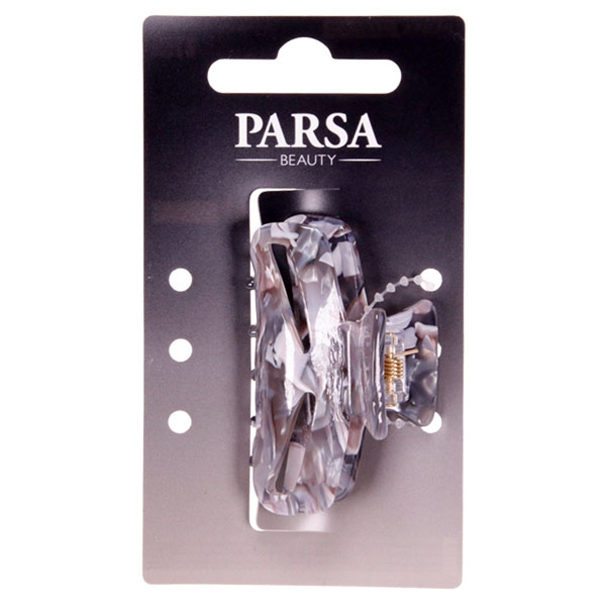 PARSA HAIR CLAW GREY PEARL MEDIUM