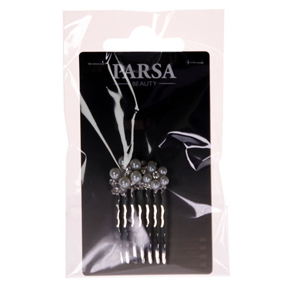 PARSA MINI COMB WITH DESIGN FLOWERS & STRASS