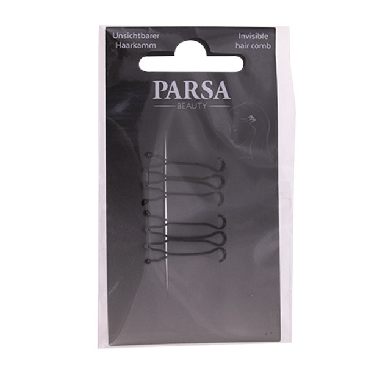 PARSA BOBBY PINS BLACK DOUBLE MINI 2PCS