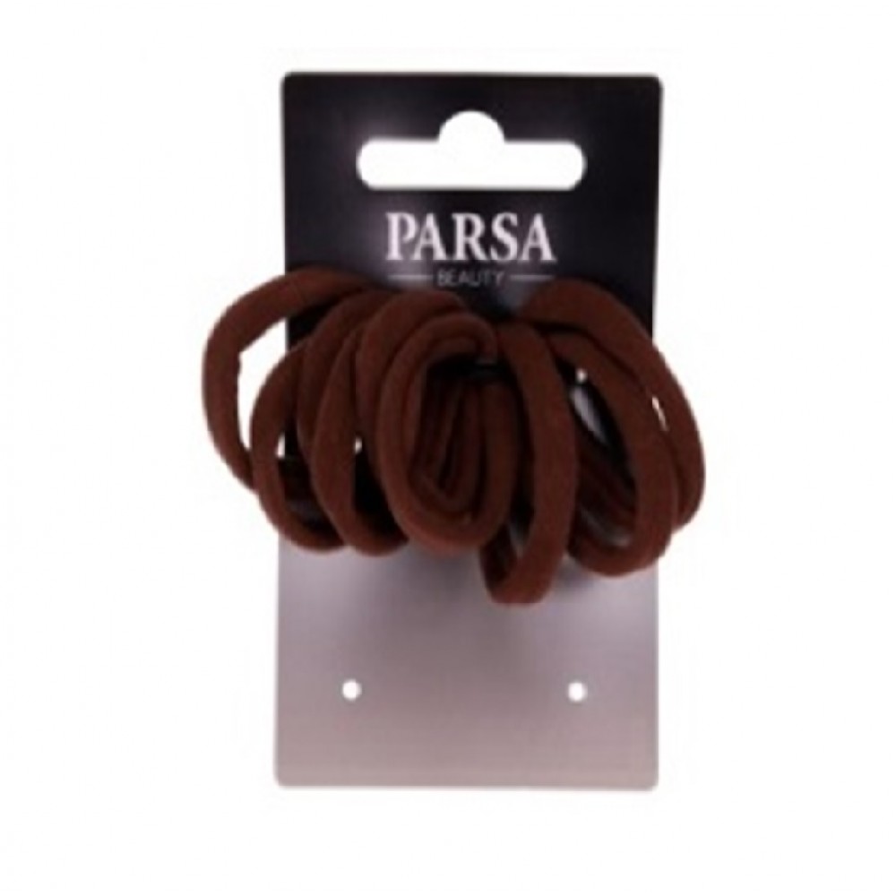 PARSA Hair rubbers small brown 9pcs