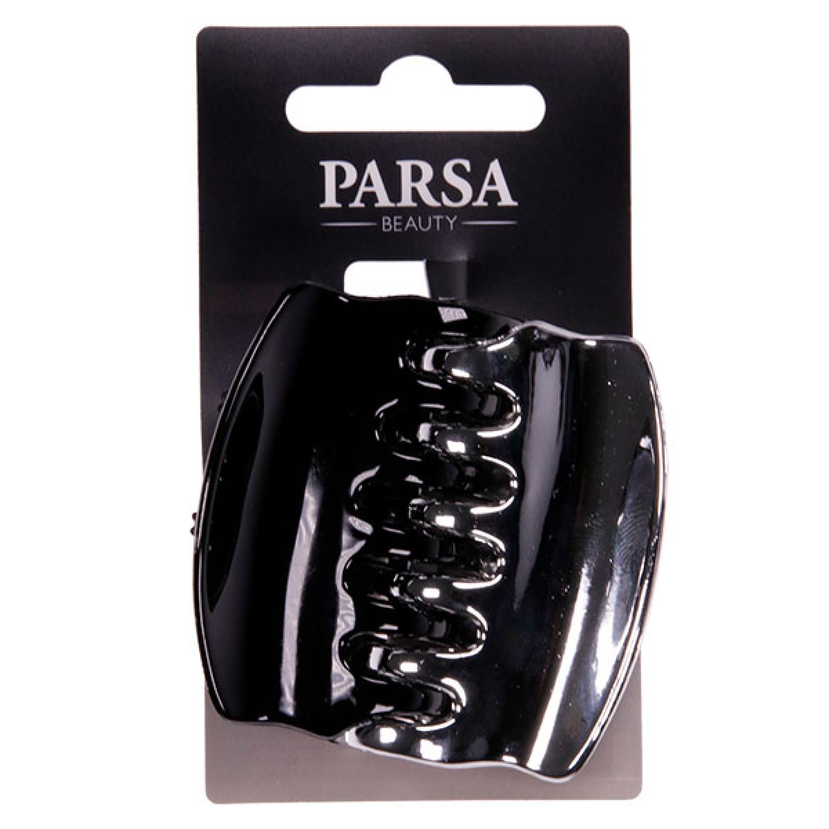 PARSA HAIR CLAWS BLACK & SILVER SMALL 2PCS