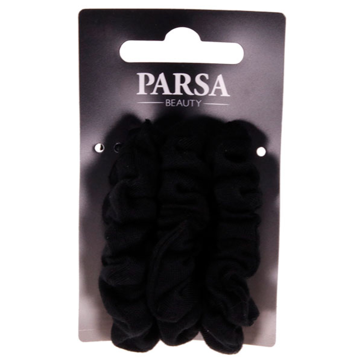 PARSA Hair rubbers Medium Black 3pcs