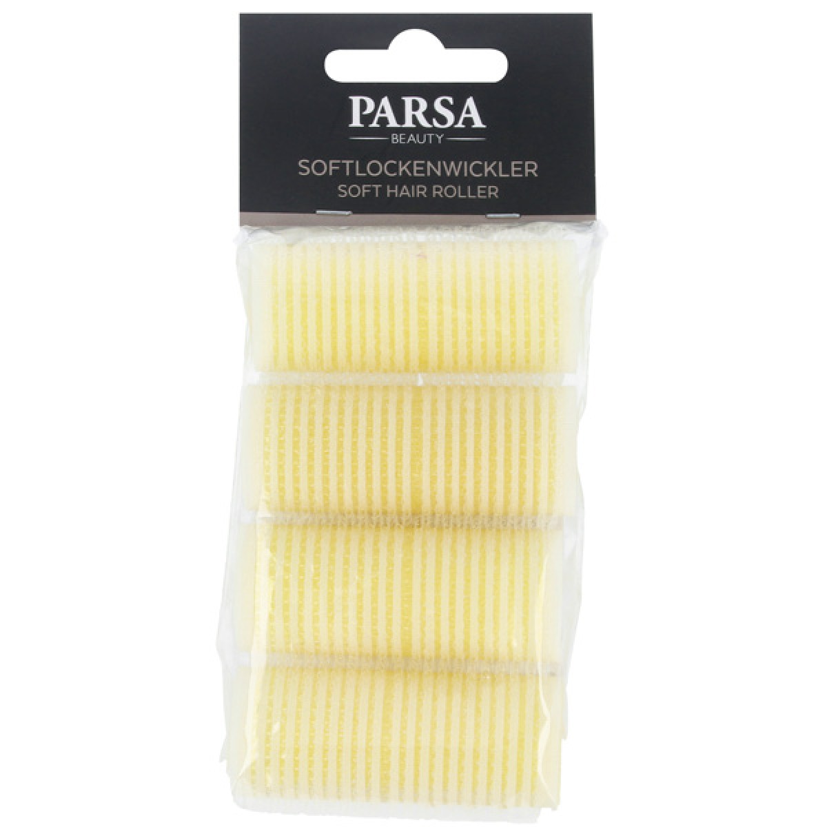 PARSA hair curlers 24mm yellow, 4 pieces