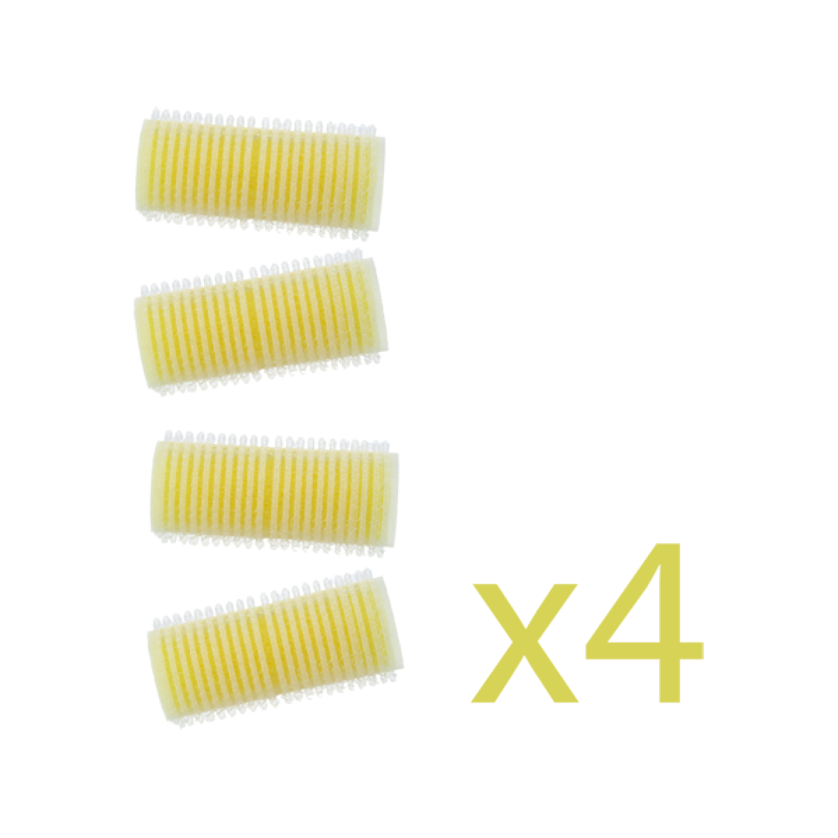 PARSA hair curlers 24mm yellow, 4 pieces