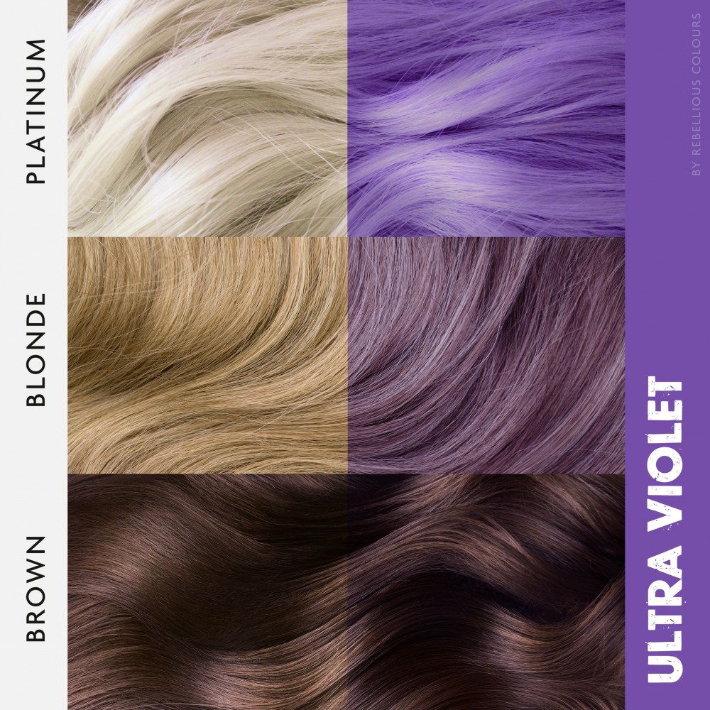 ΗΜΙΜΟΝΙΜΗ ΒΑΦΗ ΜΑΛΛΙΩΝ ULTRA VIOLET 100ml