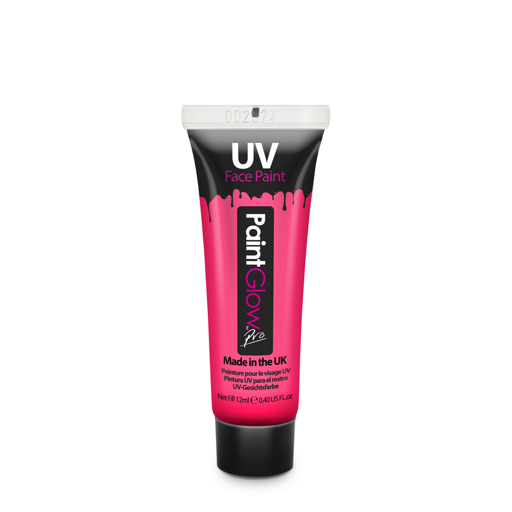 PAINT GLOW UV FACE & BODY PAINT PINK 12ml