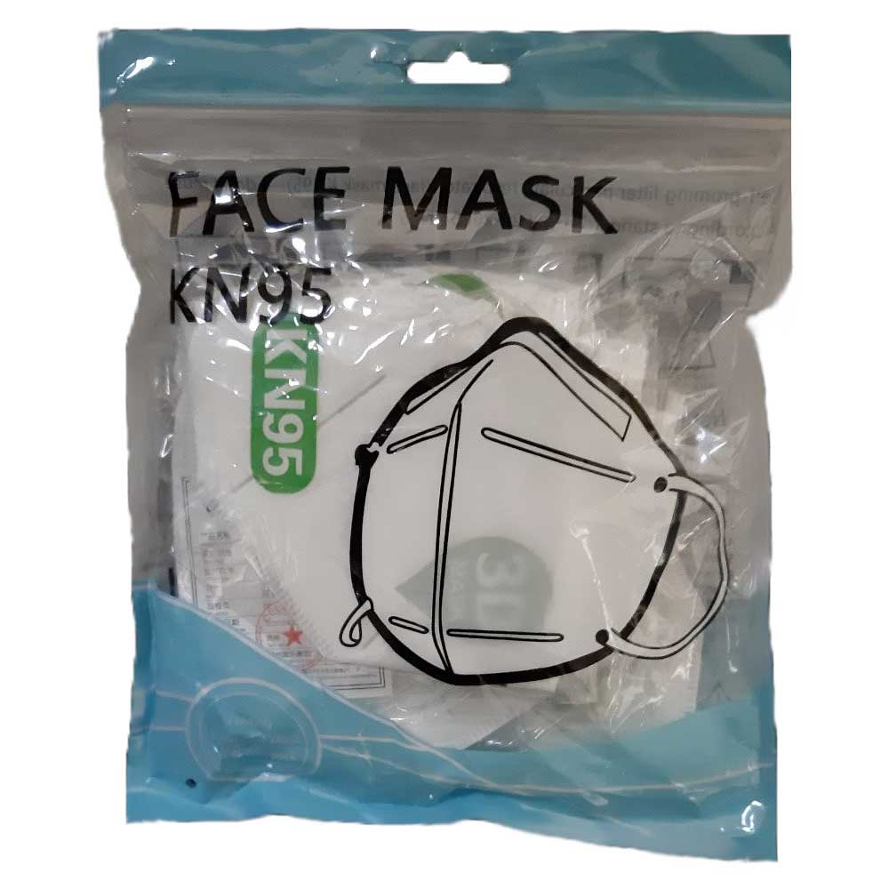 FACE MASK FFP2 / KN95 10 PCS / BAG (> 94% Bacterial Filtration)