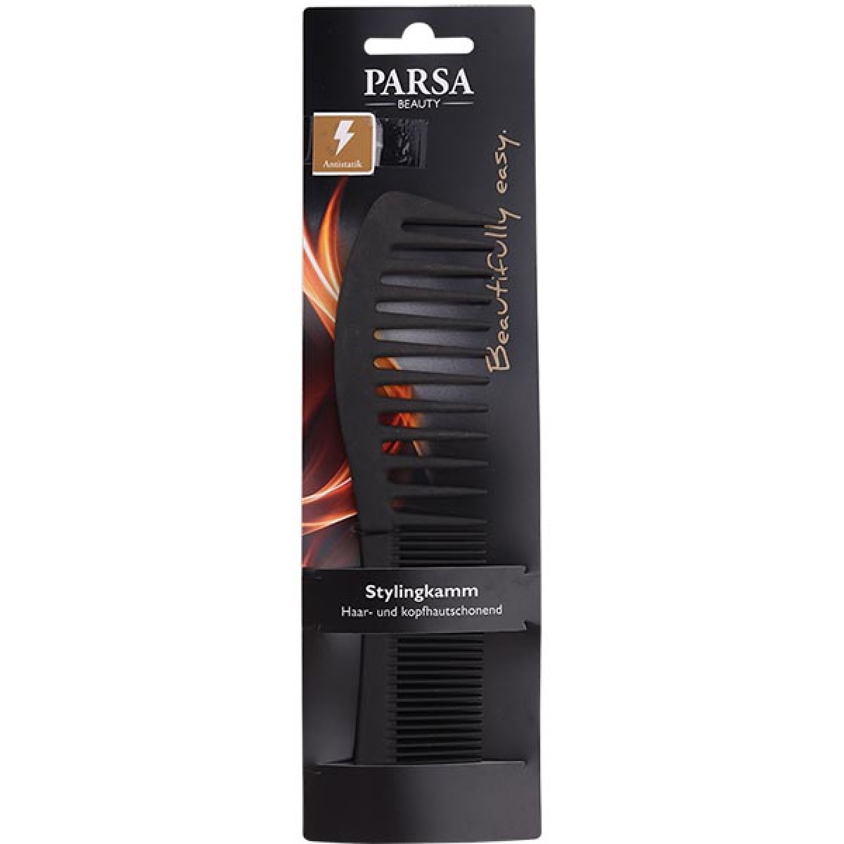 PARSA LARGE CARBON HAIR STYLING COMB