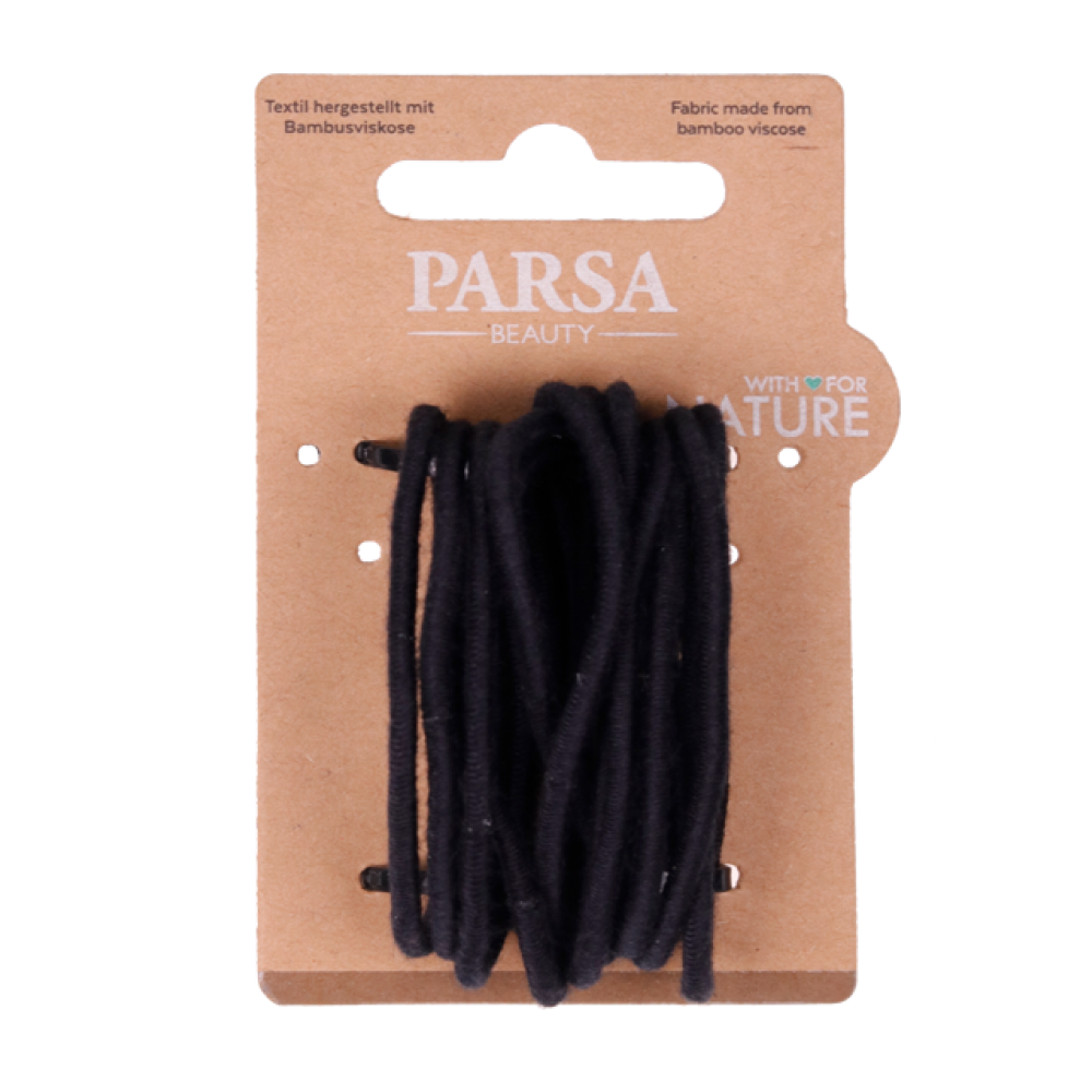 PARSA HAIR TIRES BLACK BAMBOO 12 PCS