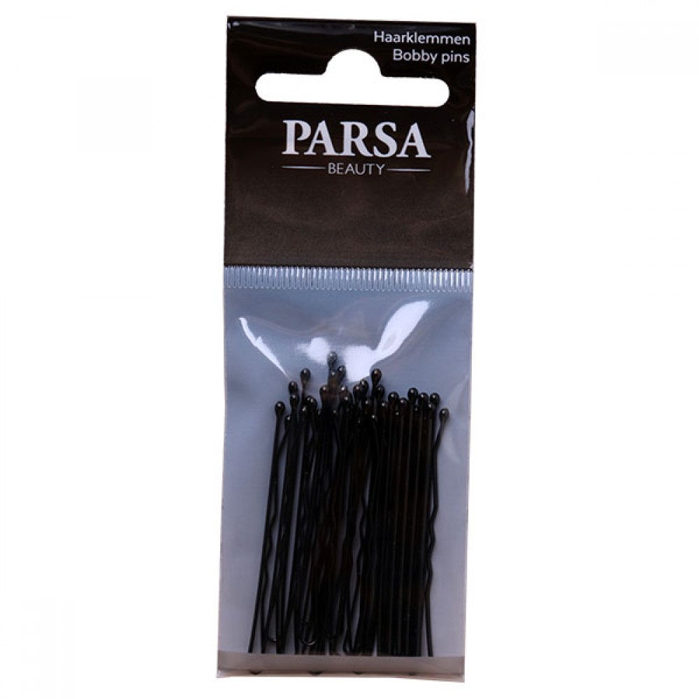 PARSA HAIR CLIPS 5CM WAVY BLACK 20 PCS