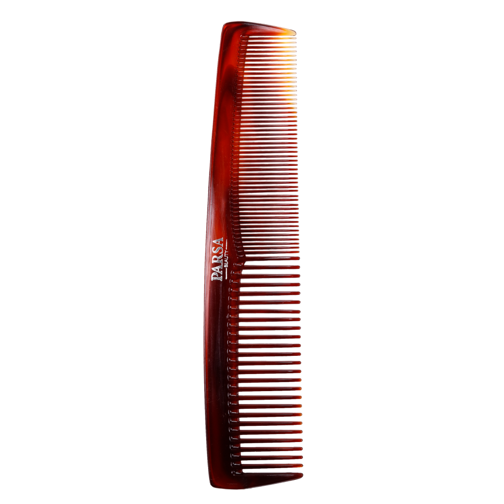 PARSA HAIR COMB BROWN WITH DOUBLE TEETH BIG 183ΜΜ