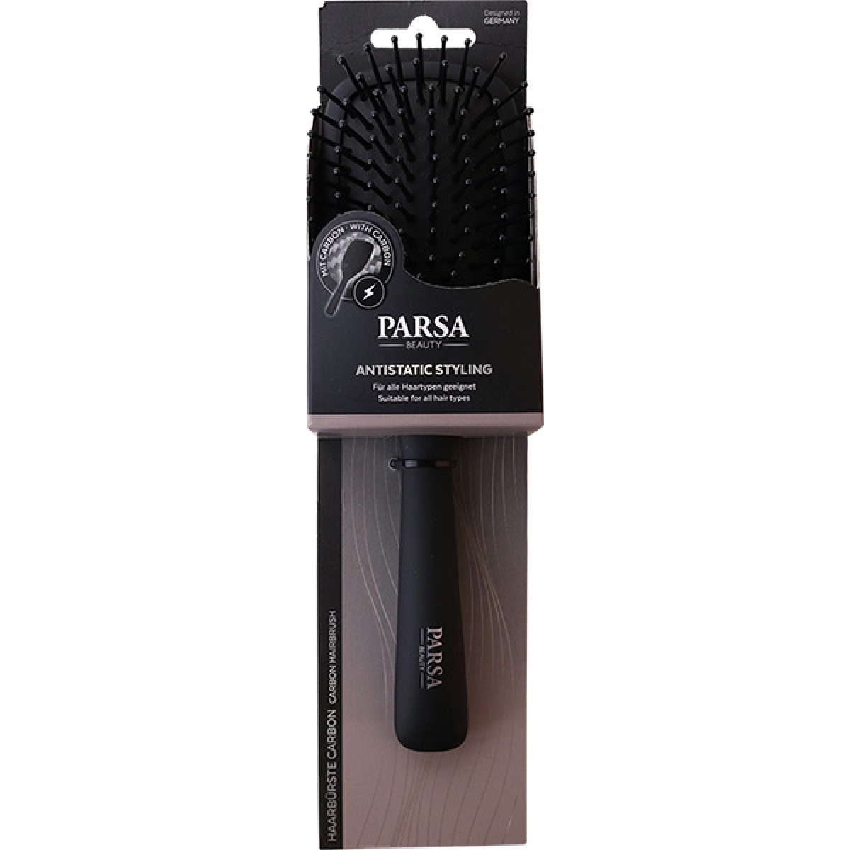 PARSA ANTISTATIC HAIR BRUSH WITH CARBON OVAL LARGE 